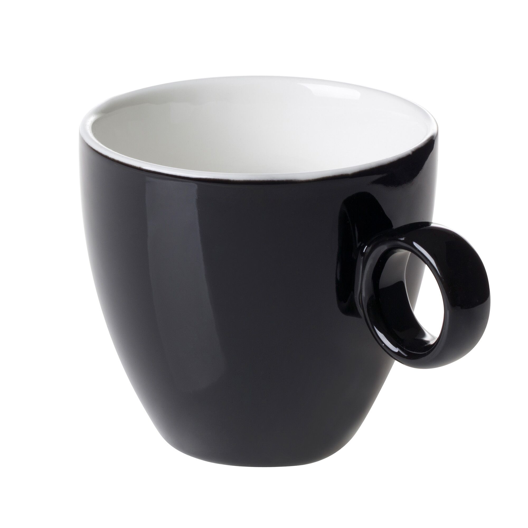 (6 pièces) BART COLOUR CAFE – Tasse à café – 170 ml – Noir