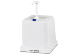 Distributeur de mayonnaise - 2L - polypropylène - 210x220x210mm - Blanc