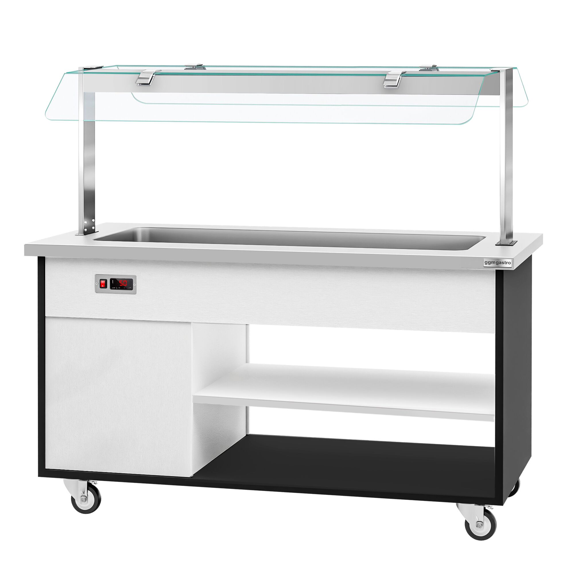 Buffet chaud DANZIG - 1600mm - 4 bacs GN 1/1