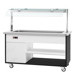 Bufet mobil cald DANZIG - 1600 mm - pentru 4x GN 1/1