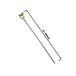 (50 adet) Izgara şişi/ et şişi - Kuzu çevirme şişi - Paslanmaz - 34cm - 6x2mm