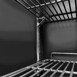 Congélateur minibar - 460mm - avec 1 porte en verre - Noir