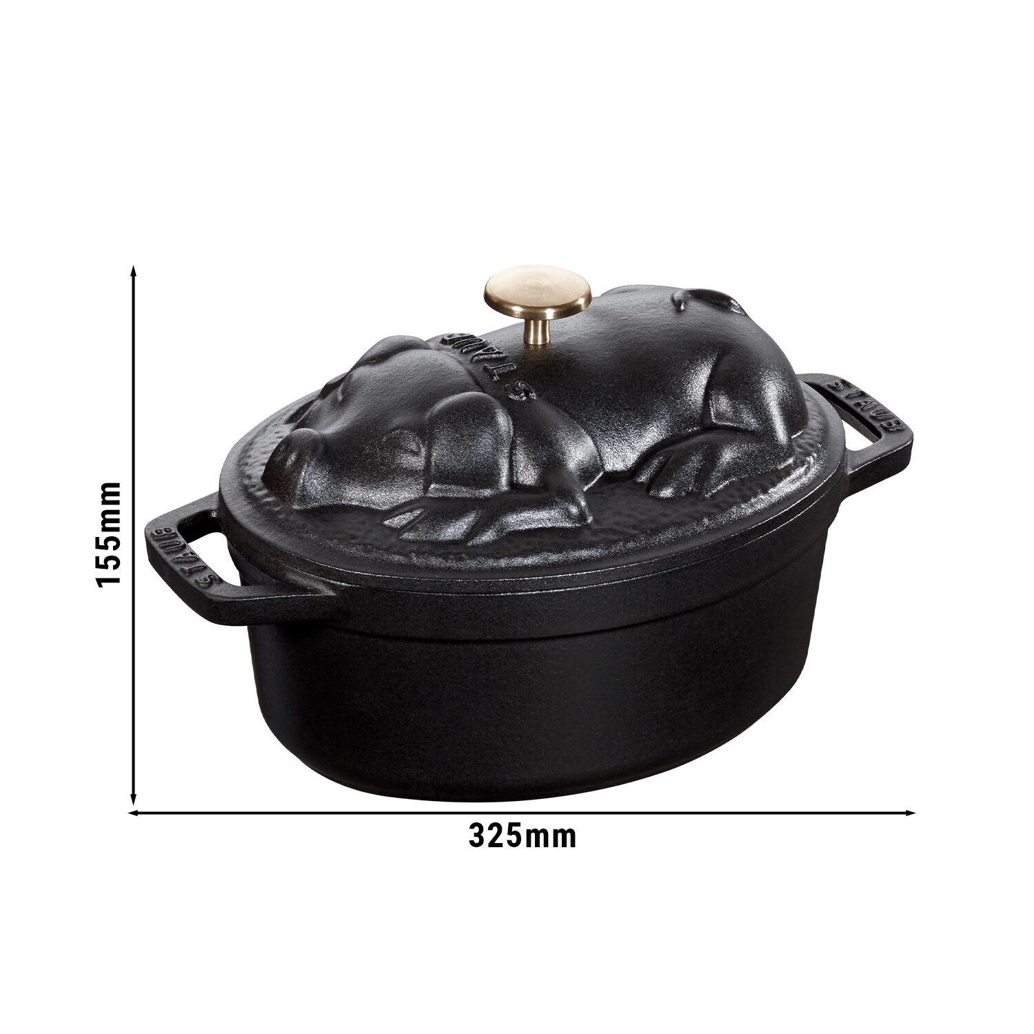 STAUB | LA COCOTTE - Cocotte - Tapa de cerdo - oval - 170mm - Hierro ...