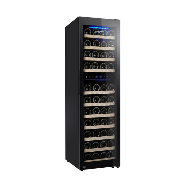 Frigider pentru vinuri - 160 litri - negru / cu 2 zone climatice