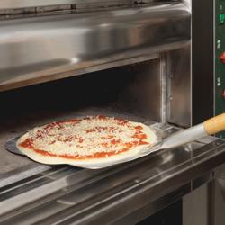 Pizzaspade - Aluminium - fyrkantig - 305x355 mm - Trähandtag