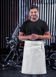 (5 Stück) Bistroschürze - Weiß - Länge: 65 cm