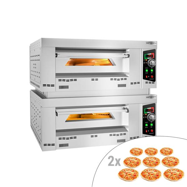Gazlı Pizza Fırını 9+9x34cm-Manuel