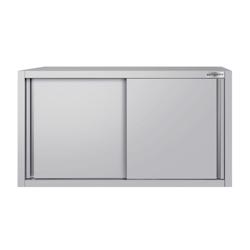 Armoire murale en inox ECO - 1000x400mm - avec porte coulissante - hauteur 650mm	