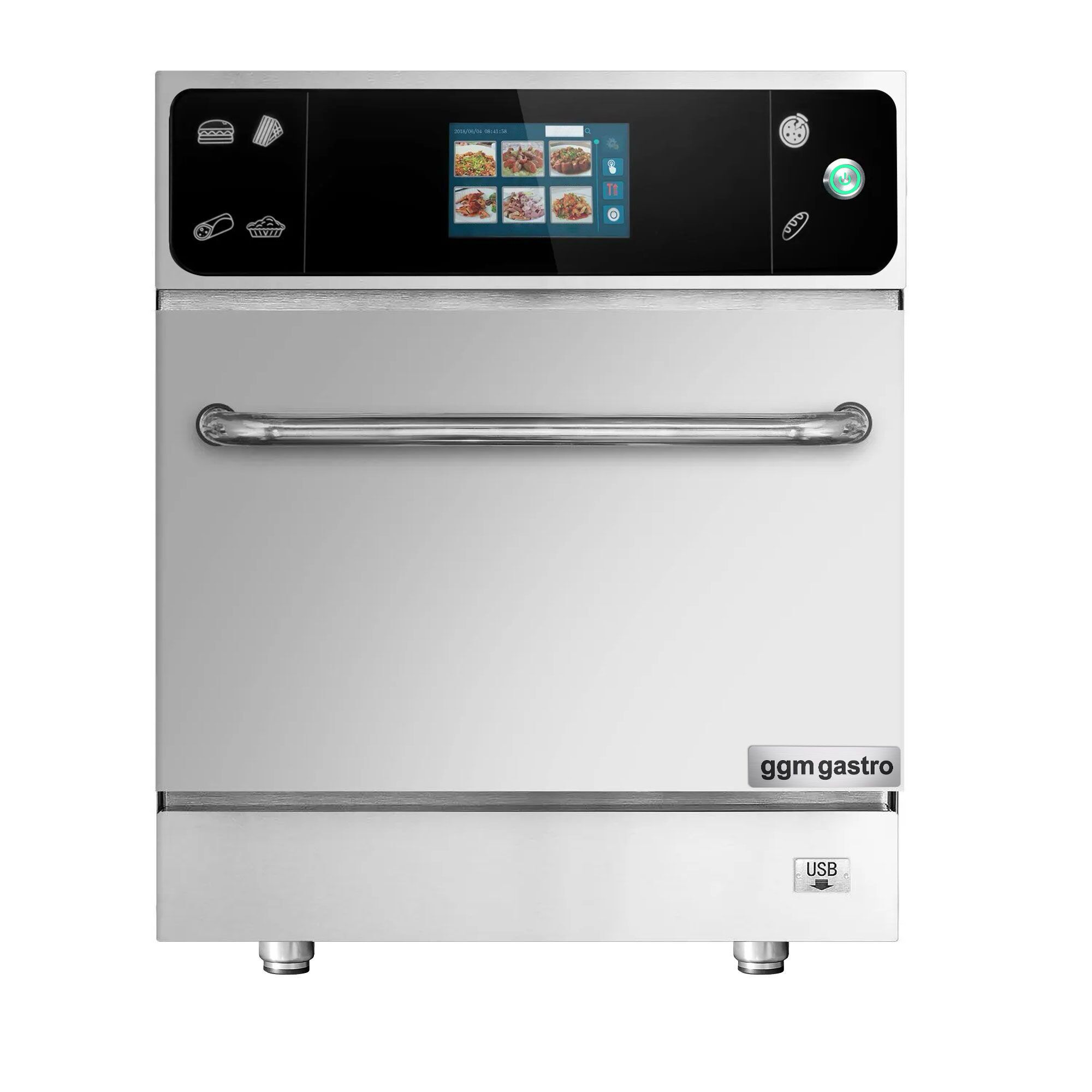 Speedofen - 3,5 kW - Edelstahl - inkl. Pizzablech, Korb, Antihaft-Blech | 80% schnelleres Garen