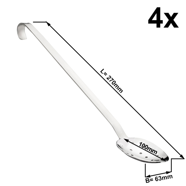 (4 bucăți) Lingură de servit - perforată - Ø 6,3 cm
