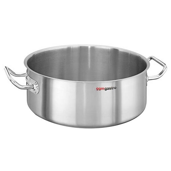Casserole Pan - Stainless Steel - 10L - Ø 400mm - Height: 80mm
