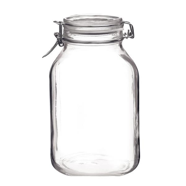 (6 pcs) Bocal hermétique Bormioli Rocco - DUBLIN - 1,5L - fermeture à étrier