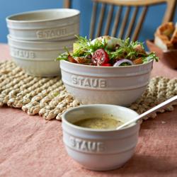 STAUB | CERAMIQUE – Zestaw foremek – 4 szt. – ceramika – kolor kości słoniowej