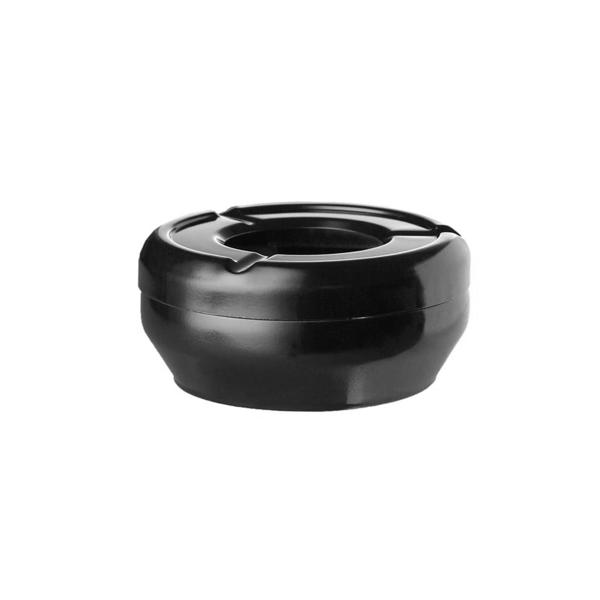 (6 unid) Cinzeiro à prova de vento - CASUAL - Ø100mm - Preto