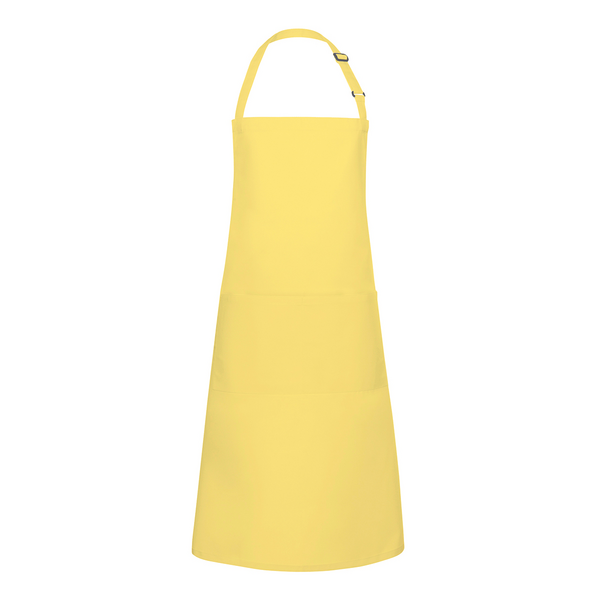 Karlowsky - Delantal con pechera con bolsillo básico - Amarillo sol