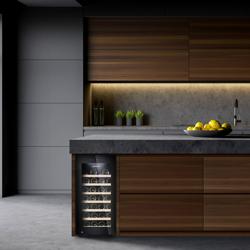 Frigorífico para vinho - 1 zona climática- 100 litros - máx. 38 garrafas