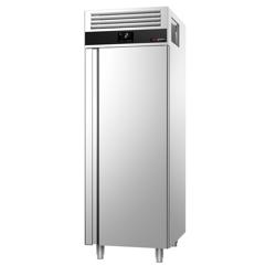 Koelkast RVS PREMIUM - GN 2/1 - 700mm - 1570liter - tot +8°C - met 1 deur - geforceerde koeling, LED‑verlichting & legroosters