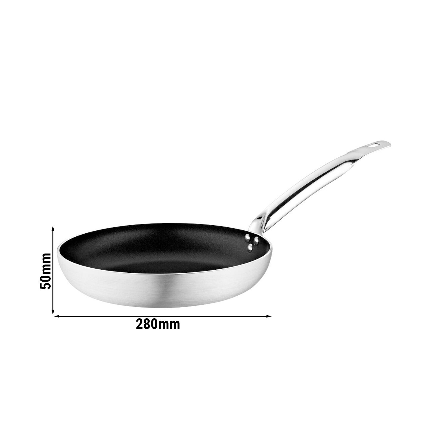 Poêle à frire - Aluminium - Ø 280 mm - Hauteur : 50 mm