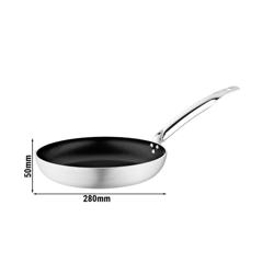 Koekenpan - aluminium - Ø 280mm - hoogte: 50mm - anti‑aanbak - geschikt voor gas, keramisch en elektrisch - Teflon Platinum‑coating