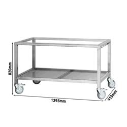 Base de suporte aberta para grelhador de frango - 1395 x 910 x 820 mm