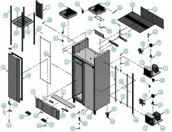 Kühl- & Tiefkühlkombination Edelstahl PREMIUM PLUS - GN 1/1 - 745 Liter - mit 2 Türen