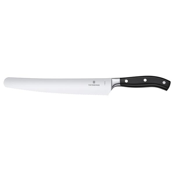 VICTORINOX | GRAND MAÎTRE - Couteau à pain et à pâtisserie avec lame ondulée - Lame : 260 mm    
