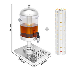 Dispensador de zumo de acero inoxidable - 1x 7,5 litros