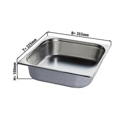 RVS GN bak 2/3 - Hoogte: 100mm