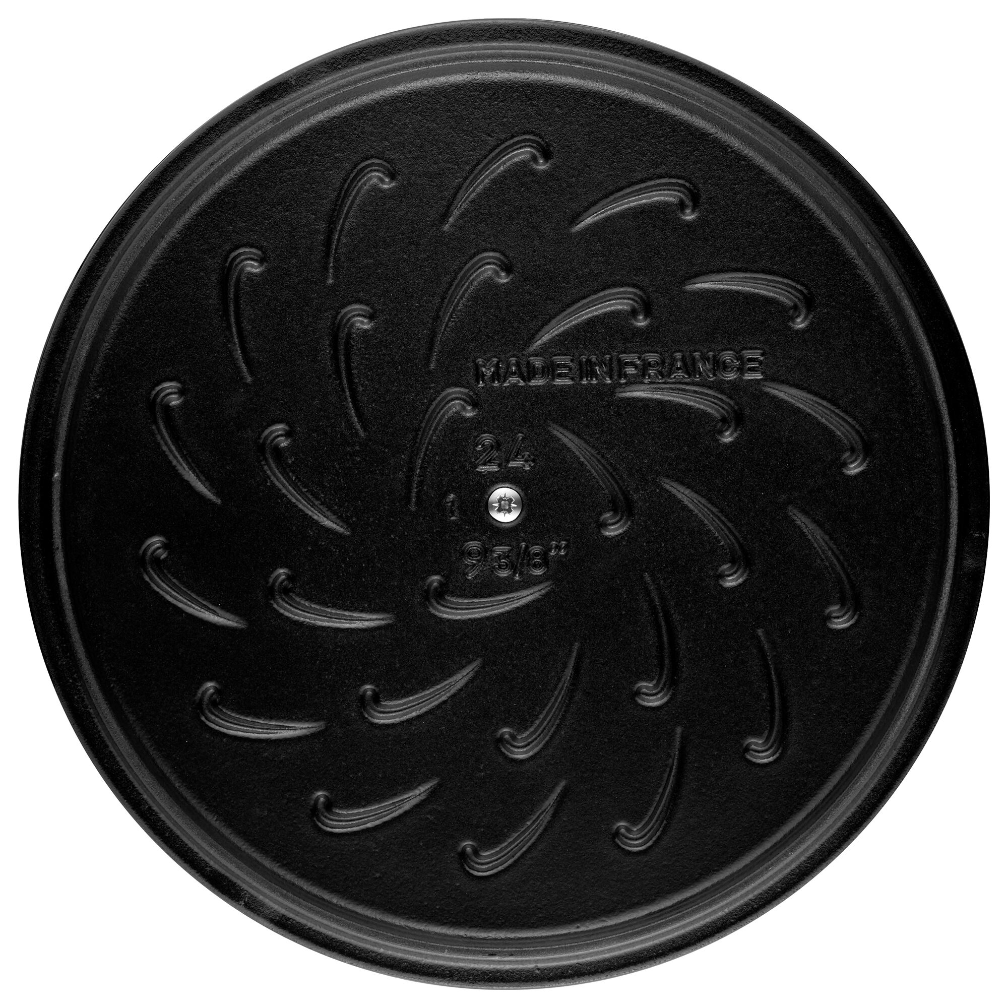 STAUB | BRAISERS - Plat à rôtir avec structure Chistera Drop-Structure - Ø 280 mm - Fonte - Truffe blanche