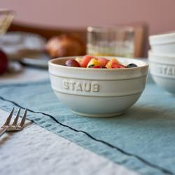 STAUB | CERAMIQUE - Комплект купички, 4 броя - Ø 120 мм - Керамика - Слонова кост-бяло