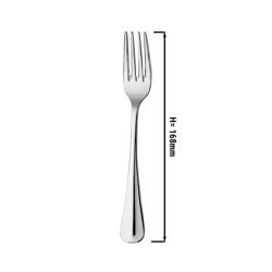 (12 pieces) Milo Dessert Fork Set – 18/10 Stainless Steel - 168 mm - Dishwasher Safe