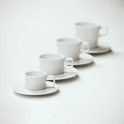(12 pieces) White Delight Porcelain Cappuccino Cups – 180 ml - White - Dishwasher & Microwave Safe