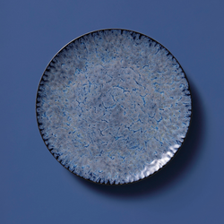 (4 stuks) LESTER - Bord - plat - Ø 270mm - Blauw