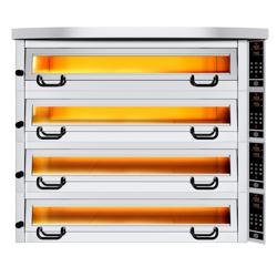 Ηλεκτρικός φούρνος πίτσας Power - 6+6+6+6 x Ø 34 cm - έως 450 °C - Αφής - περιλαμβ. καπάκι & βάση