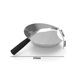 Gyros / kebab lopatka - 223x311 mm - nerezová ocel, plastová rukojeť