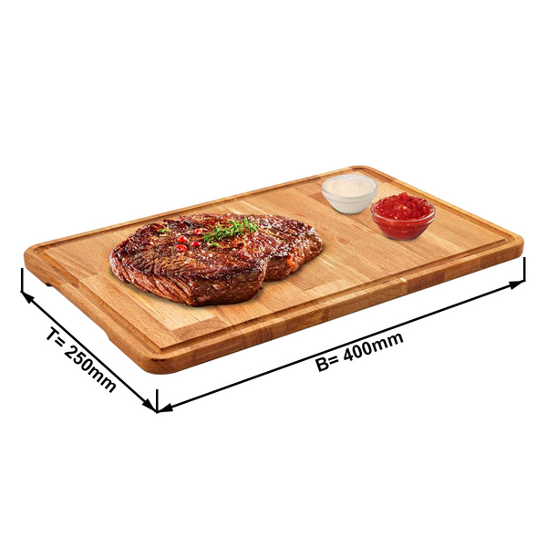 (6 peças) prato de bife - 40 x 25 cm