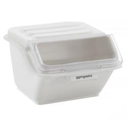 Ingredient Bin - with Flip Lid - 8L - Polypropylene - White - Stackable
