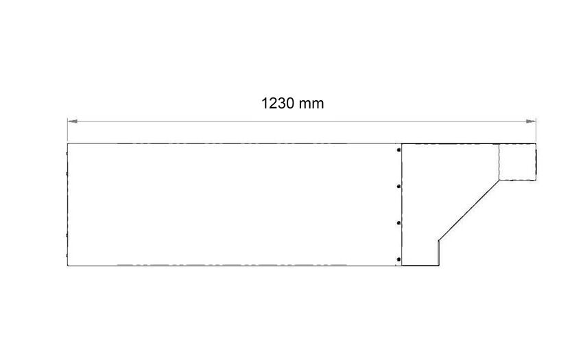 Hotte pour four à pizza - 990 mm - adaptée pour PDP66T & PDP66TTC-NB