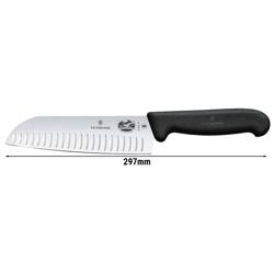 VICTORINOX | FIBROX - Santoku kés fogazott éllel - Penge 170mm