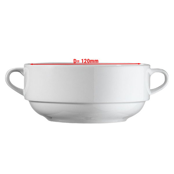 (24 Stück) ENTITY - Suppenobertasse - Ø 120mm - Weiß