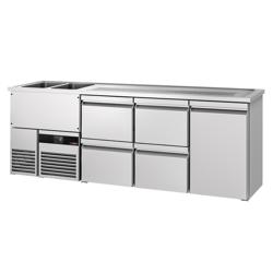 Ψυχόμενο Bar Station PREMIUM - 2500x700 mm - 1 πόρτα & 4 συρτάρια