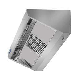 Exaustor de parede 0,8m - com filtro e lâmpada