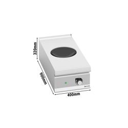 Inductiewok - 5,0 kW - 1 kookzone - Ø300mm