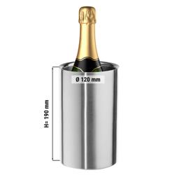 Wijnkoeler - Chroom - Ø 120mm - Hoogte: 190mm