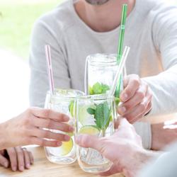 ZWILLING | Sorrento Glass Straw Set – 4x straws + brush - borosilicate - hot & cold