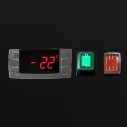 مجمد عمودي ستانلس ستيل ECO - GN 2/1 - 960 L - حتى -22…-18 °C - مع بابان - أسود