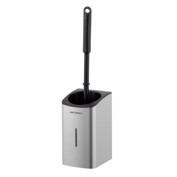 AIR-WOLF | WC borstelhouder - open top - Roestvrij staal Mat zwart