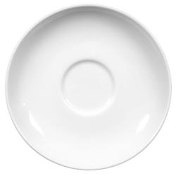 (6 pieces) SELTMANN WEIDEN | Round Coffee Saucer Meran Basic – White – Ø147 mm – High-Gloss Porcelain
