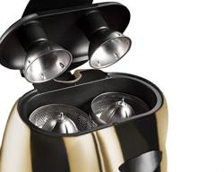 Citruspers - 570W - 14.5kg - met hefboom, 3 perskegels, druppelstop, stil - goud (Dubbel)