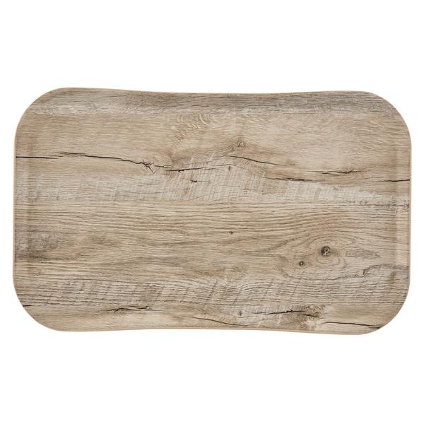 (12 piezas) CAMBRO | CENTURY™ - Bandeja de fibra de vidrio - GN 1/1 - efecto madera de roble claro - lisa